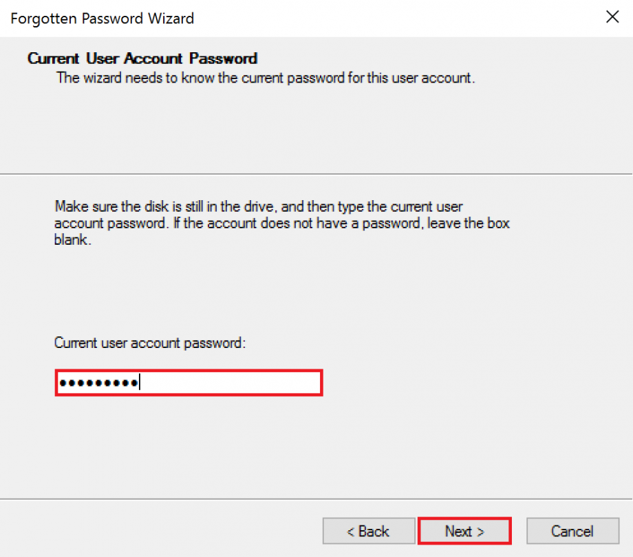 [Windows 10] how to create a password reset disk - VAIO Support