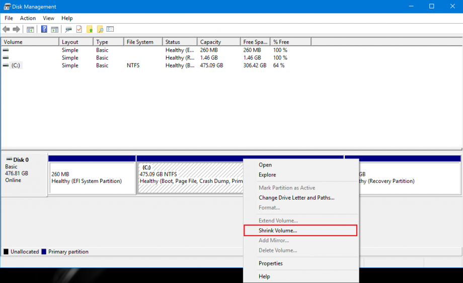[Windows 10] How to create / delete the partition - VAIO Support
