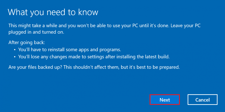 [Windows 10] How to revert back to the previous version of Windows 10 ...