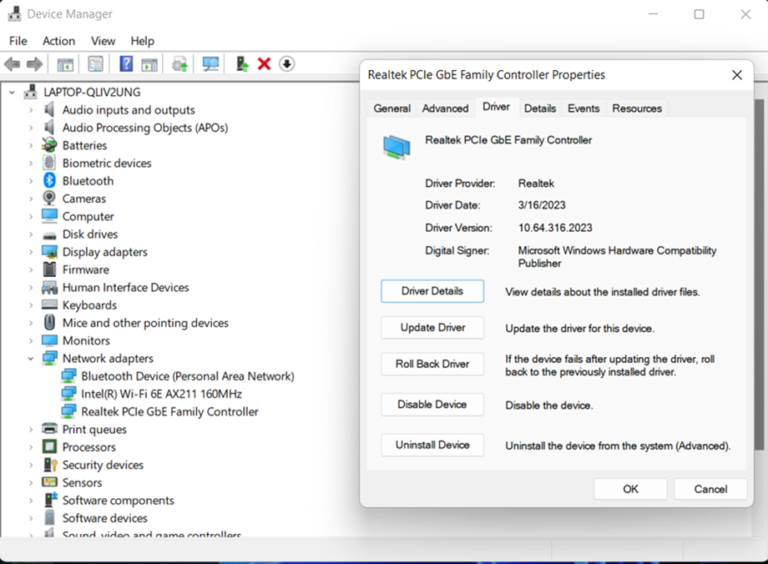 Lan Driver File “Realtek® Wired LAN Driver Ver.10.64.316.2023” Update Program - VAIO ...