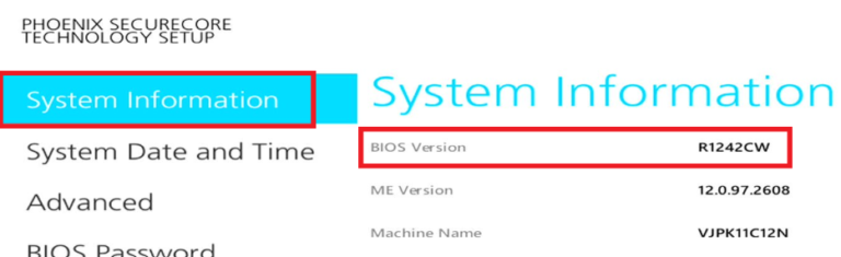 VJS121*, VJS141* “BIOS R1242CW” Update Program - VAIO Support